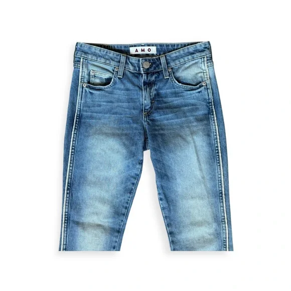 AMO Twist Yours Truly Jeans Denim straight leg Size 25 - Picture 2 of 10